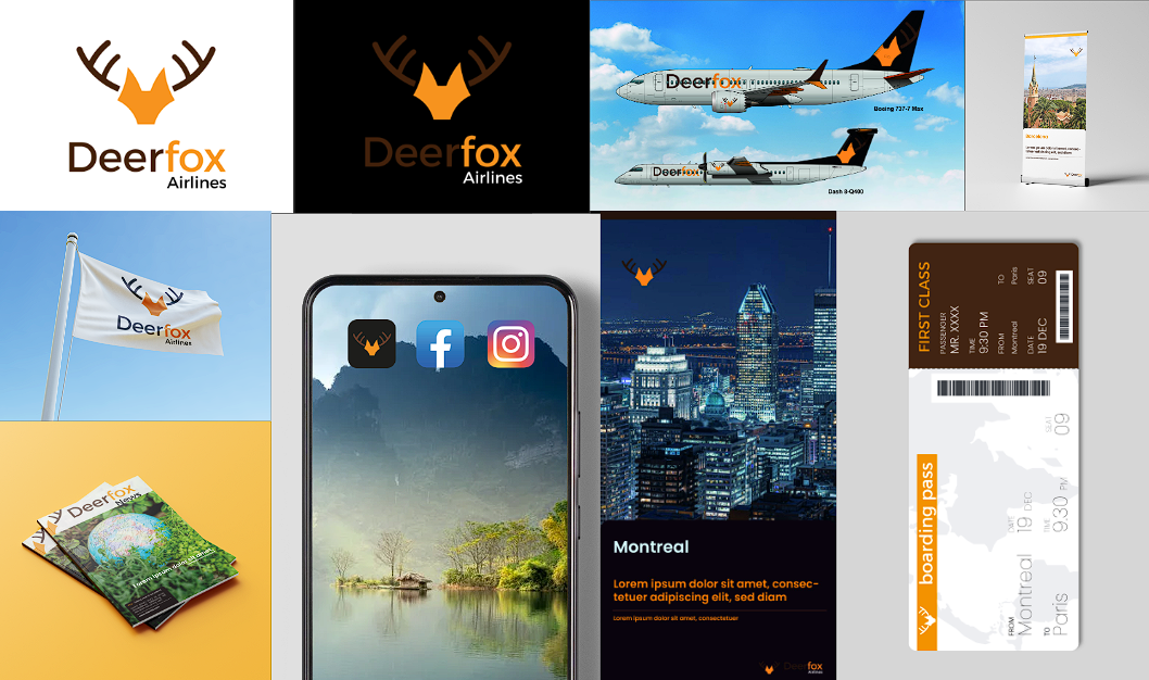 identité pour deerfox airlines